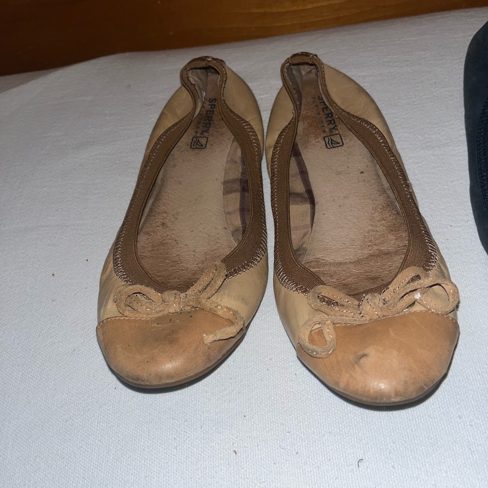 Sperry Women’s Top Sider Flats, Size 6.5 Medium                (2 - pairs)